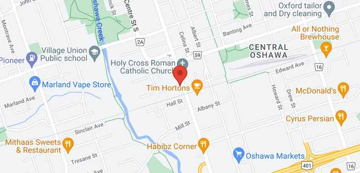 map of 394 SIMCOE ST S